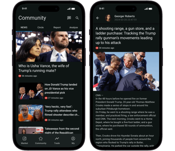 Global real-time news preview